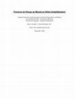 Research paper thumbnail of 2000 -  Factores de Riesgo de Muerte en Niños Hospitalizados.pdf