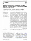 Research paper thumbnail of Selection and analysis of an optimized anti-VEGF antibody: crystal structure of an affinity-matured fab in complex with antigen 1 1 Edited by I. A. Wilson