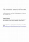 Research paper thumbnail of Commoning – Perspectives on Conviviality