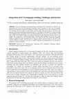 Research paper thumbnail of Integration of ICT in language teaching: Challenges and barriers