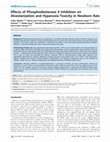 Research paper thumbnail of Effects of Phosphodiesterase 4 Inhibition on Alveolarization and Hyperoxia Toxicity in Newborn Rats