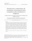 Research paper thumbnail of College students stereotypes towards Afro-Colombians and Indigenous peers