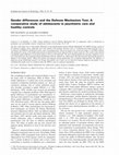 Research paper thumbnail of Gender differences and the Defense Mechanism Test: A comparative study of adolescents in psychiatric care and healthy controls