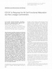 Research paper thumbnail of CD137 Is Required for M Cell Functional Maturation but Not Lineage Commitment