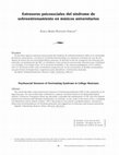 Research paper thumbnail of Estresores psicosociales del síndrome de sobreentrenamiento en músicos universitarios