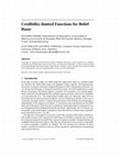 Research paper thumbnail of Credibility-limited Functions for Belief Bases