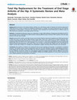 Research paper thumbnail of Total hip replacement for the treatment of end stage arthritis of the hip: A systematic review and meta-analysis