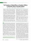 Research paper thumbnail of The prevalence of mental illness in homeless children: a systematic review and meta-analysis