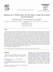 Research paper thumbnail of Banking on it: Public policy and the ethics of stem cell research and development