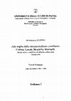 Research paper thumbnail of Alle soglie dello strumentalismo corelliano, tesi di dottorato, Università di Pavia (Cremona), vol. I