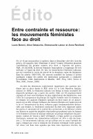 Research paper thumbnail of Quand les mouvements féministes font (avec) la loi : les lois du genre (II)