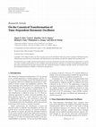 Research paper thumbnail of On the Canonical Transformation of Time-Dependent Harmonic Oscillator