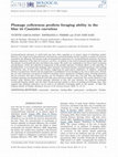 Research paper thumbnail of Plumage yellowness predicts foraging ability in the blue tit Cyanistes caeruleus