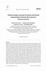 Research paper thumbnail of Mating strategies, parental investment and mutual ornamentation in Iberian Rock Sparrows (Petronia petronia)