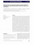 Research paper thumbnail of Heterozygosity at a single locus explains a large proportion of variation in two fitness-related traits in great tits: a general or a local effect?