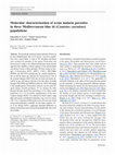 Research paper thumbnail of Molecular characterization of avian malaria parasites in three Mediterranean blue tit (Cyanistes caeruleus) populations