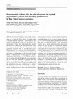 Research paper thumbnail of Experimental evidence for the role of calcium in eggshell pigmentation pattern and breeding performance in Blue Tits Cyanistes caeruleus