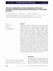 Research paper thumbnail of The role of immigration and local adaptation on fine-scale genotypic and phenotypic population divergence in a less mobile passerine