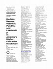 Research paper thumbnail of Hudson Heroes, Potomac Pundits, and Leadership in America’s Higher Education Institutions