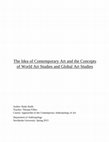 Research paper thumbnail of The Idea of Contemporary Art and the Concepts of World Art Studies and Global Art Studies