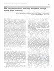 Research paper thumbnail of Fast Edge-Based Stereo Matching Algorithm through Search Space Reduction