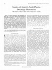 Research paper thumbnail of Studies of Asperity-Scale Plasma Discharge Phenomena