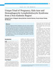 Research paper thumbnail of Unique Triad of ‘Pregnancy, Kala Azar and Hemophagocytic Lymphohistiocytic Syndrome from a Non-Endemic Region’