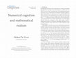 Research paper thumbnail of Numerical cognition and mathematical realism