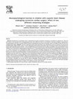 Research paper thumbnail of Neuropsychological function in children with cyanotic heart disease undergoing corrective cardiac surgery: effect of two different rewarming strategies