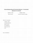 Research paper thumbnail of Clausal backgrounding and pronominal reference: A functionalist approach to c-command