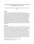 Research paper thumbnail of Socioeconomic inequalities in fertility in three rural districts of Tanzania. New evidence from a longitudinal study in rural Tanzania