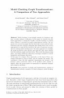 Research paper thumbnail of Model checking graph transformations: A comparison of two approaches