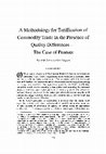 Research paper thumbnail of A Methodology for Tariffication of Commodity Trade In the Presence of Quality Differences-The Case of Peanuts