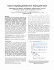 Research paper thumbnail of Topika: Combining email with Knowledge Management