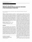 Research paper thumbnail of Solidphase reagent for molecular spectroscopic determination of heavy metal speciation in natural water