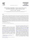 Research paper thumbnail of Characterizing vulnerability to water scarcity: The case of a groundwater-dependent, rapidly urbanizing region