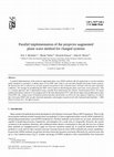 Research paper thumbnail of Parallel implementation of the projector augmented plane wave method for charged systems