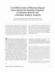 Research paper thumbnail of Cost-Effectiveness of Pharmacological Interventions for Smoking Cessation: a Literature Review and a Decision Analytic Analysis