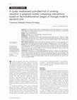 Research paper thumbnail of A cluster randomised controlled trial of smoking cessation in pregnant women comparing interventions based on the transtheoretical (stages of change) model to standard care