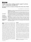 Research paper thumbnail of Weekly versus basic smoking cessation support in primary care: a randomised controlled trial