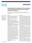 Research paper thumbnail of Nortriptyline plus nicotine replacement versus placebo plus nicotine replacement for smoking cessation: pragmatic randomised controlled trial