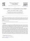 Research paper thumbnail of On the MHD flow of a second grade fluid in a porous channel