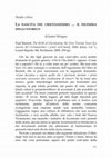 Research paper thumbnail of "La nascita del cristianesimo...il dilemma dello storico", Studio critico su The Birth of Christianity: the First Twenty Years di Paul Barnett, (Grand Rapids, Eerdmans, 2005).