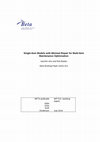 Research paper thumbnail of Single-Item Models with Minimal Repair for Multi-Item Maintenance Optimization Single-Item Models with Minimal Repair for Multi-Item Maintenance Optimization