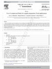 Research paper thumbnail of Use of compressed fluids for sample preparation: Food applications