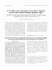 Research paper thumbnail of A novel locus for idiopathic generalized epilepsy in French-Canadian families maps to 10p11