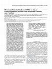 Research paper thumbnail of Molecular genetic studies ofDMT1 on 12q in French-Canadian restless legs syndrome patients and families