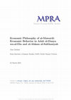 Research paper thumbnail of Jaelani, Aan, Economic Philosophy of Al-Mawardi: Economic Behavior in Adab Al-Dunya Wa-Al-Din and Al-Ahkam Al-Sulthaniyah (March 23, 2016). MPRA Paper No. 70339. Available at SSRN: http://ssrn.com/abstract=2807735