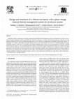 Research paper thumbnail of Design and simulation of a lithium-ion battery with a phase change material thermal management system for an electric scooter