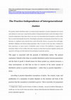 Research paper thumbnail of The Practice-Independence of Intergenerational Justice (Utilitas)